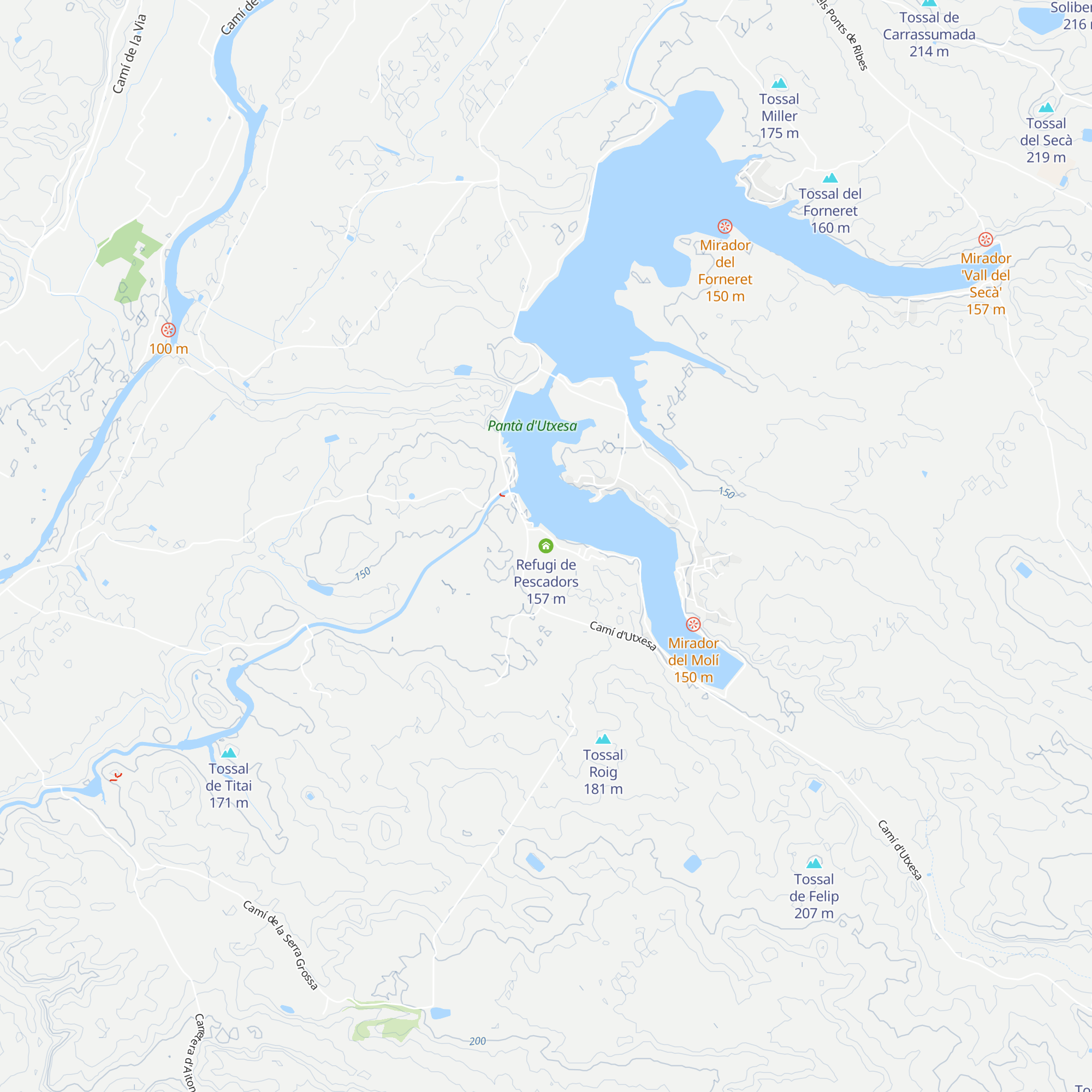 Refugi de Pescadors map