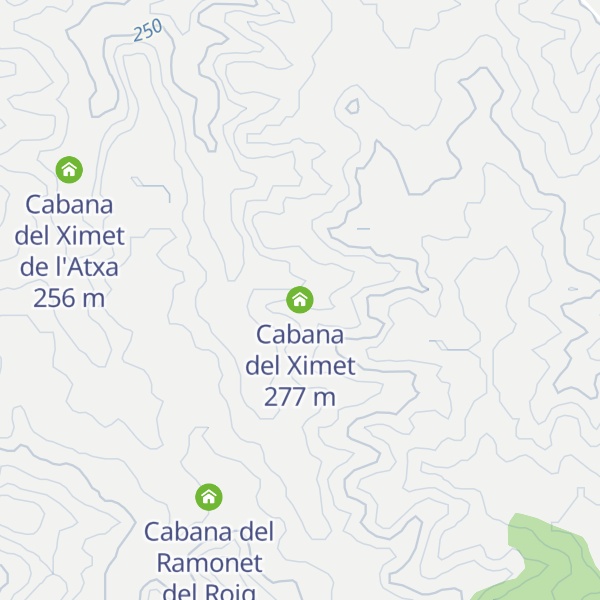 Map of Cabana del Ximet