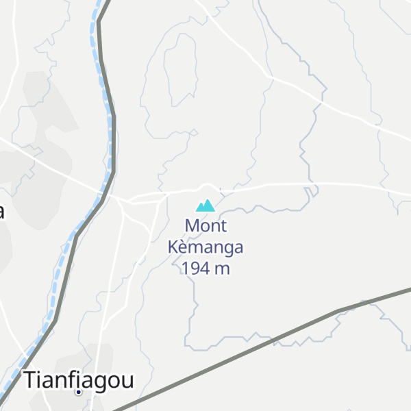 Map of Mont Kèmanga