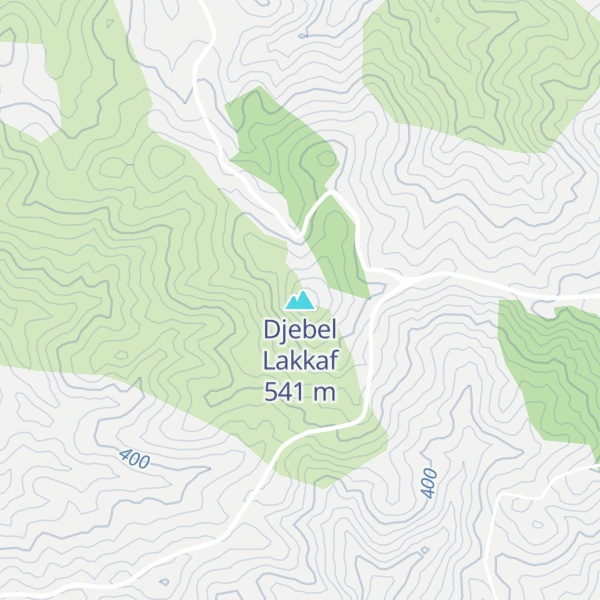 Map of Djebel Lakkaf