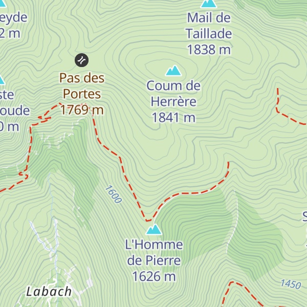 Map of Cabane de Coume Herrere