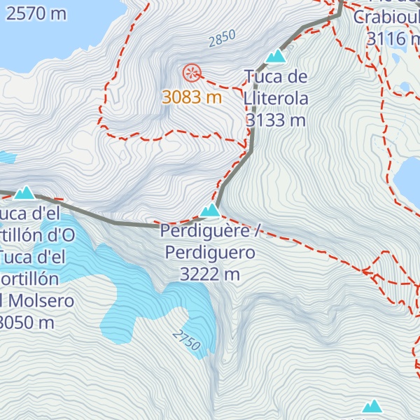 Map of Perdiguère / Perdiguero