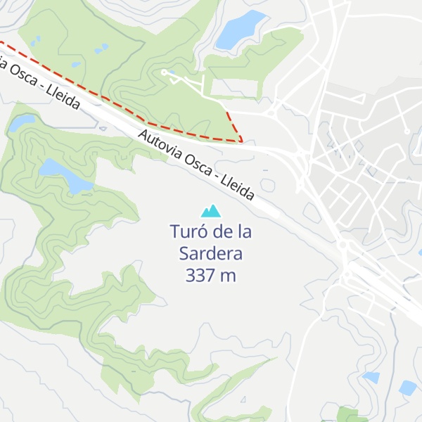 Map of Turó de la Sardera