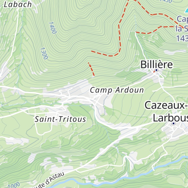 Map of Camping Les Frênes
