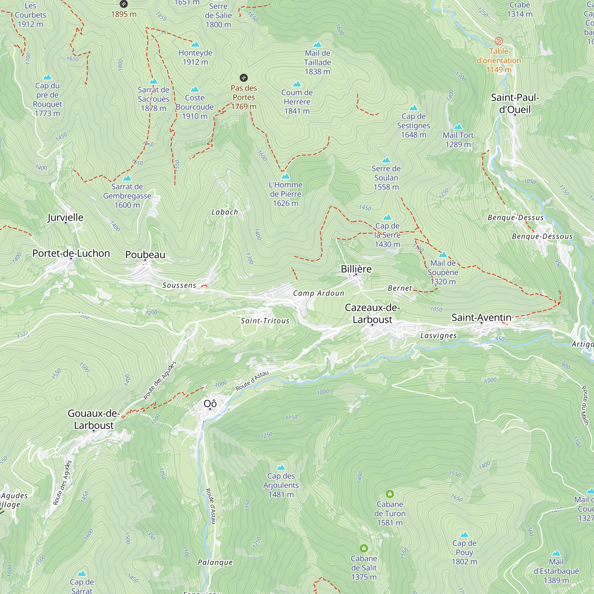 Camping Les Frênes map
