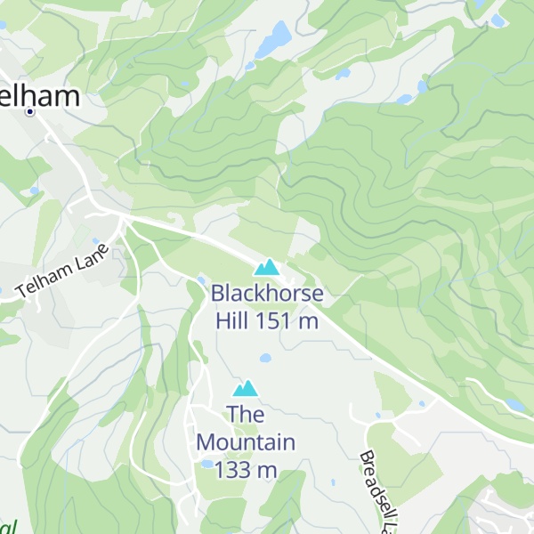 Map of Blackhorse Hill