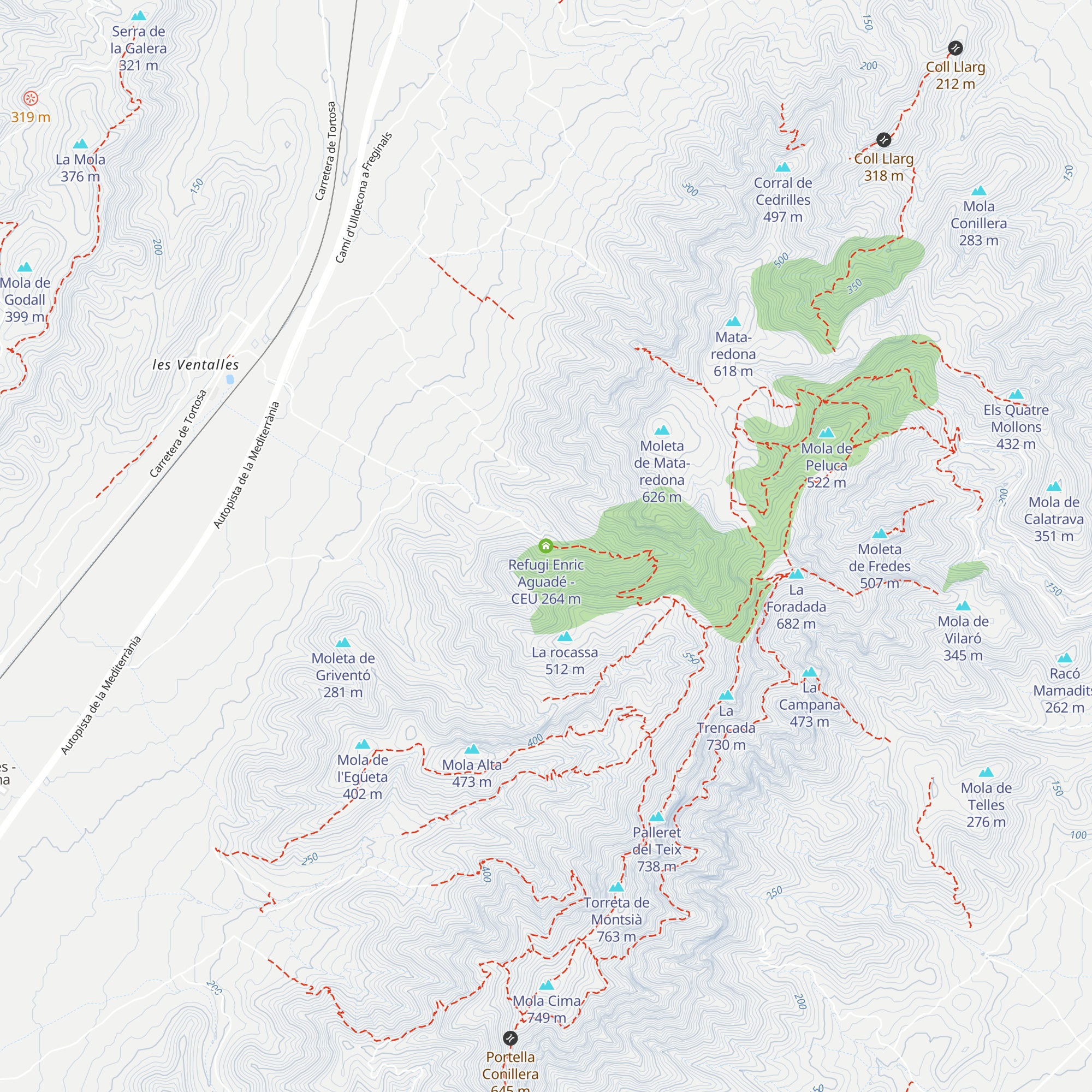 Refugi Enric Aguadé - CEU map