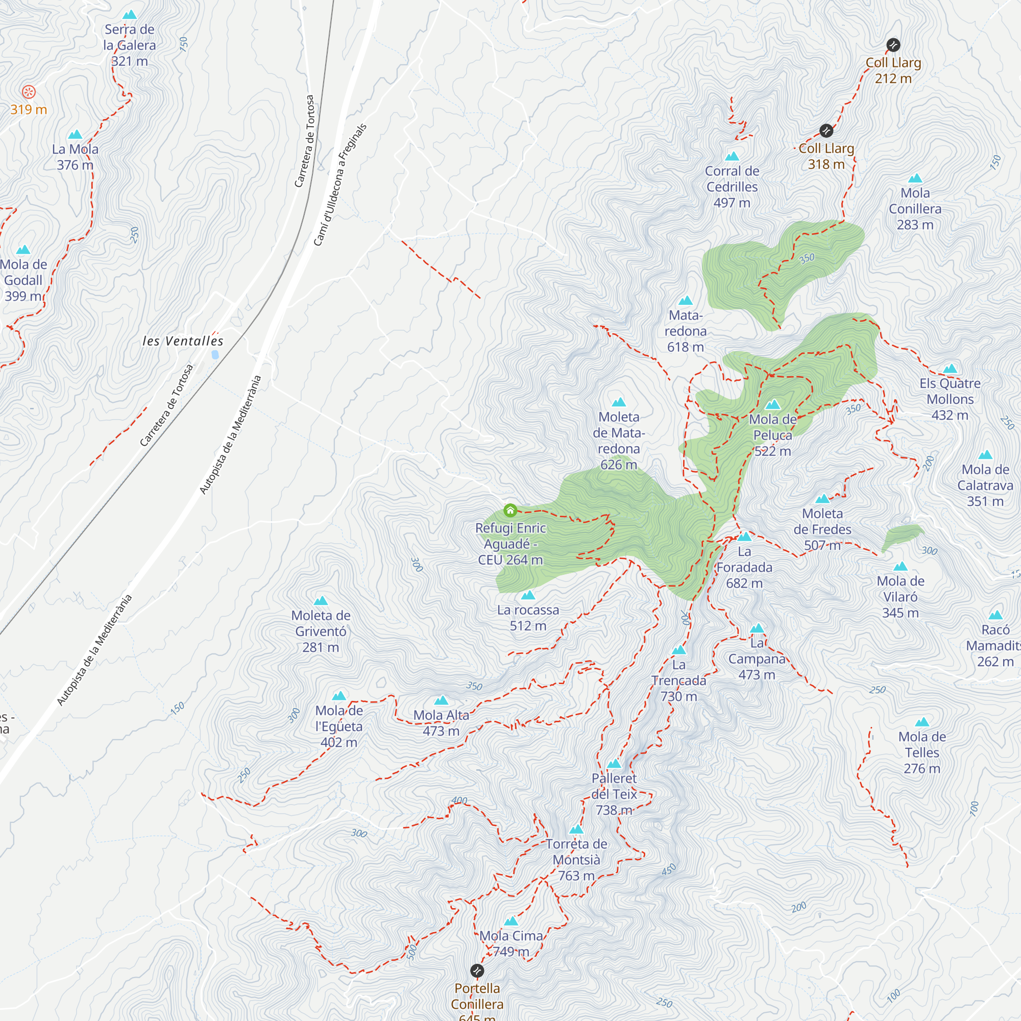 Refugi Enric Aguadé - CEU map