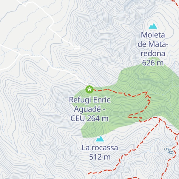 Map of Refugi Enric Aguadé - CEU