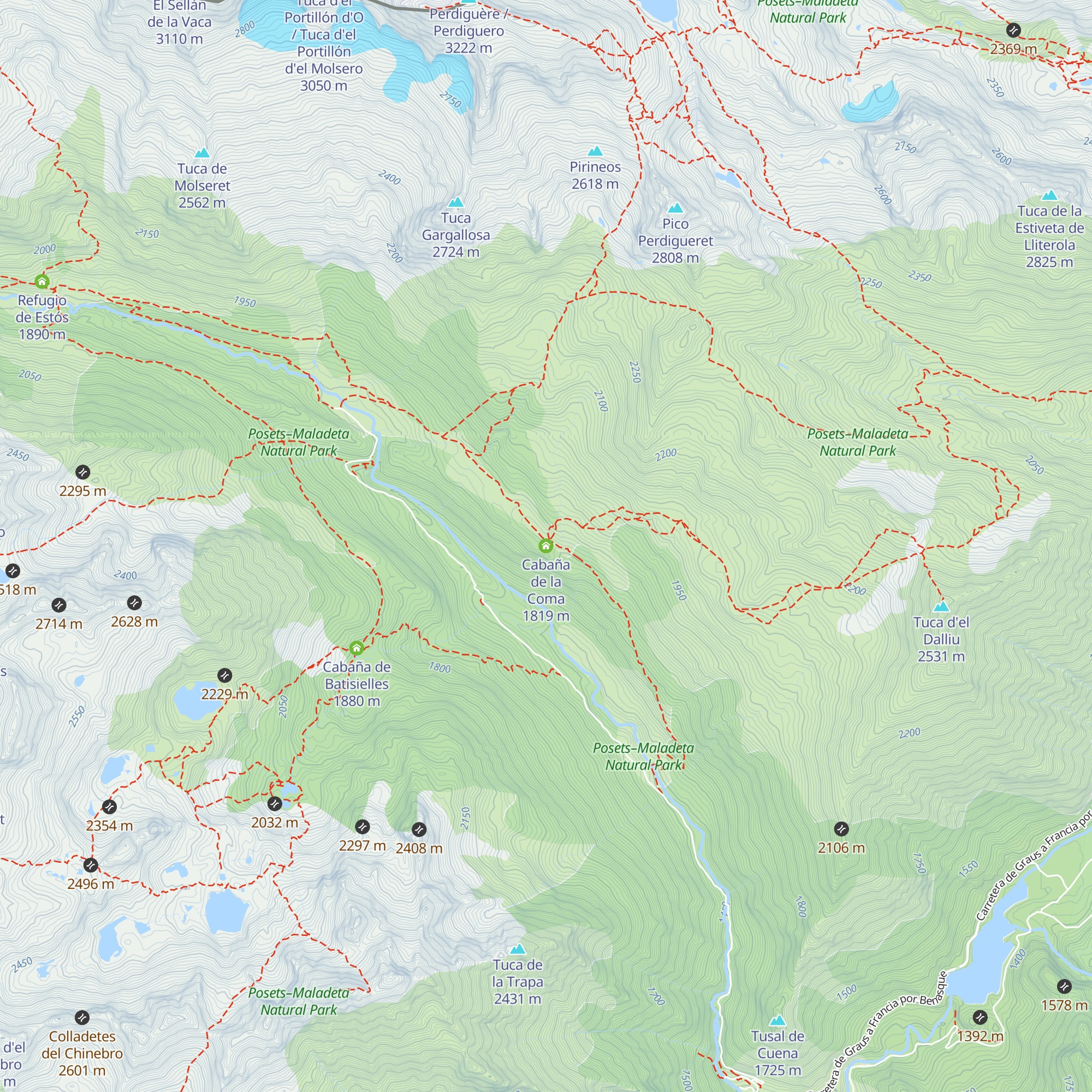 Cabaña de la Coma map