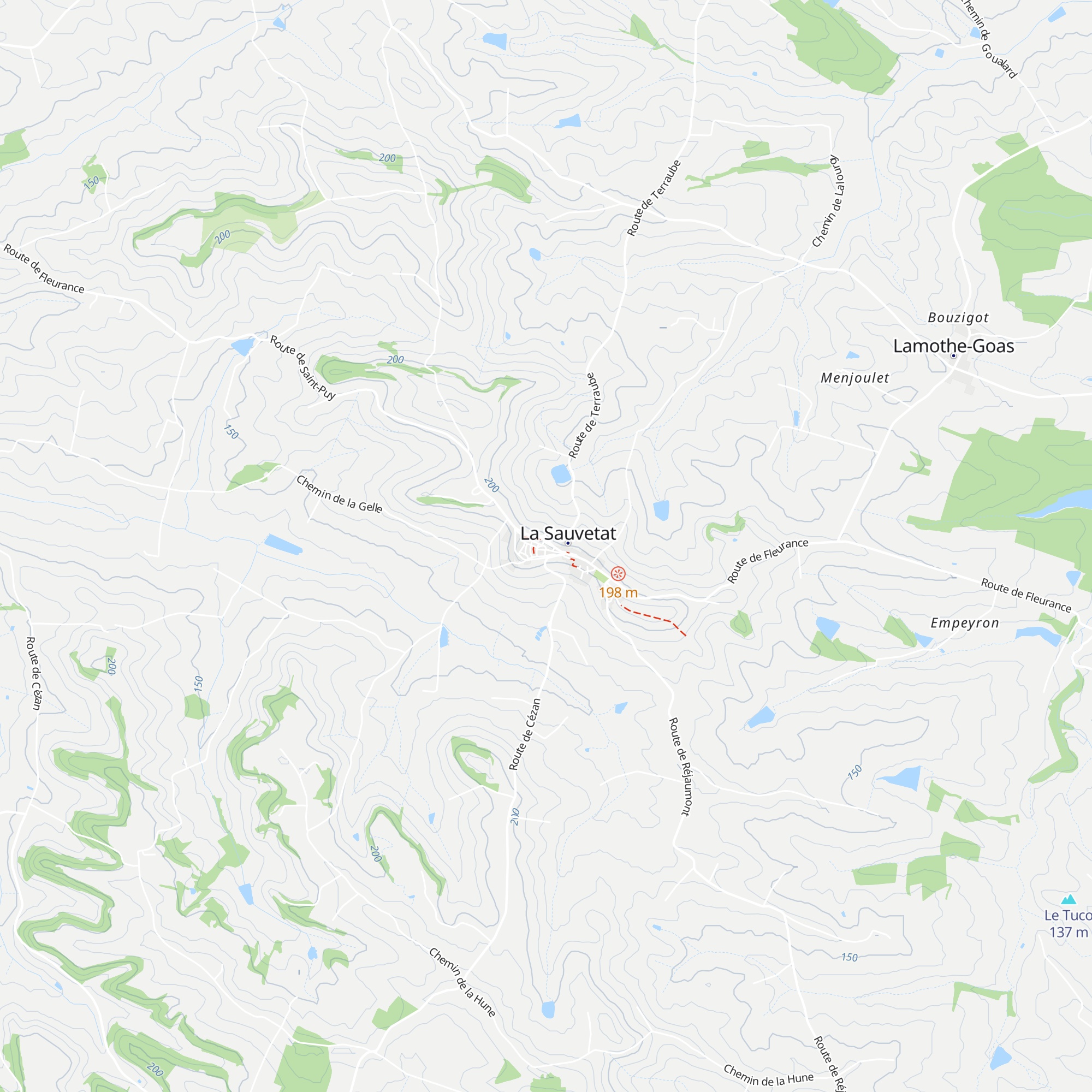 Gîte A Nouste map