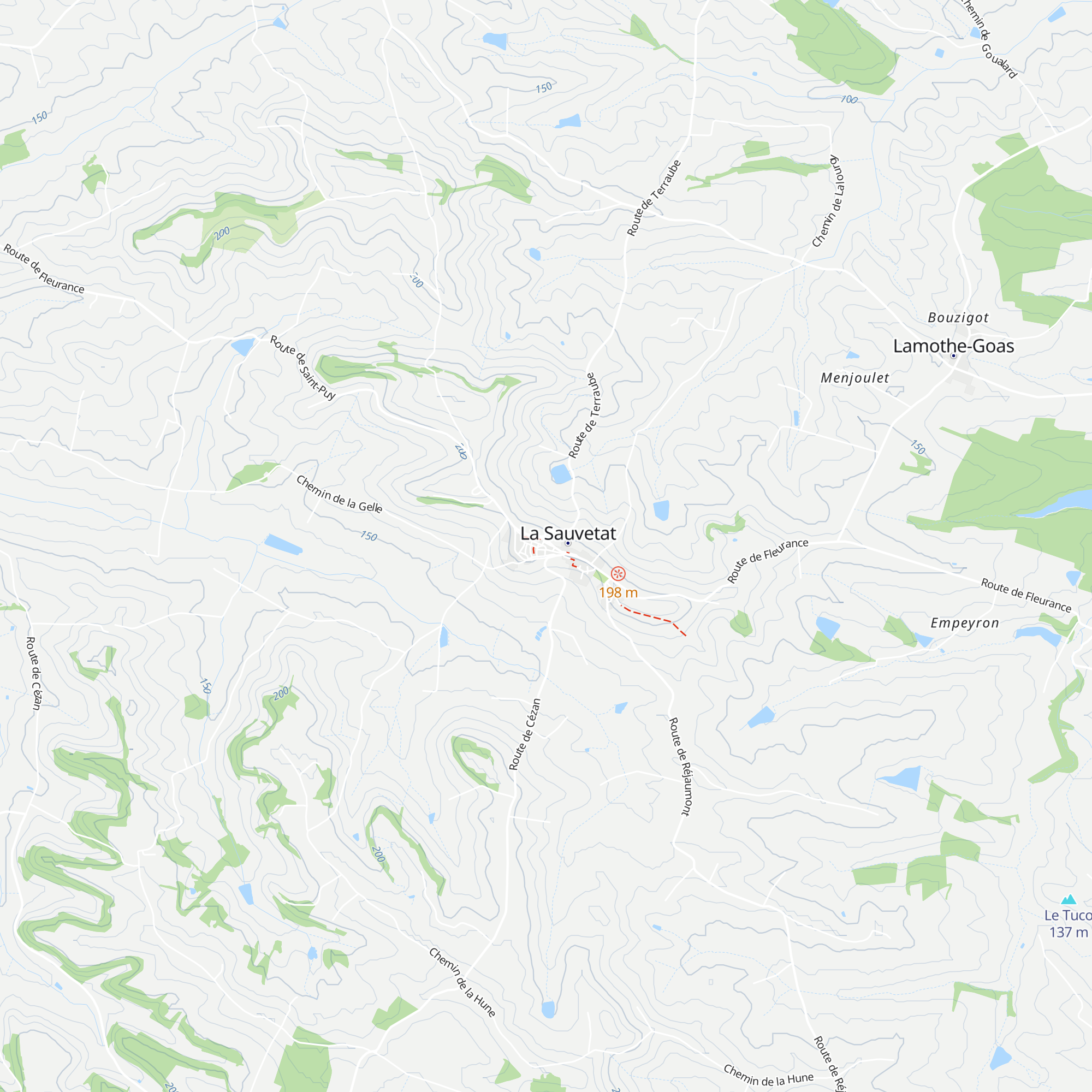Gîte A Nouste map
