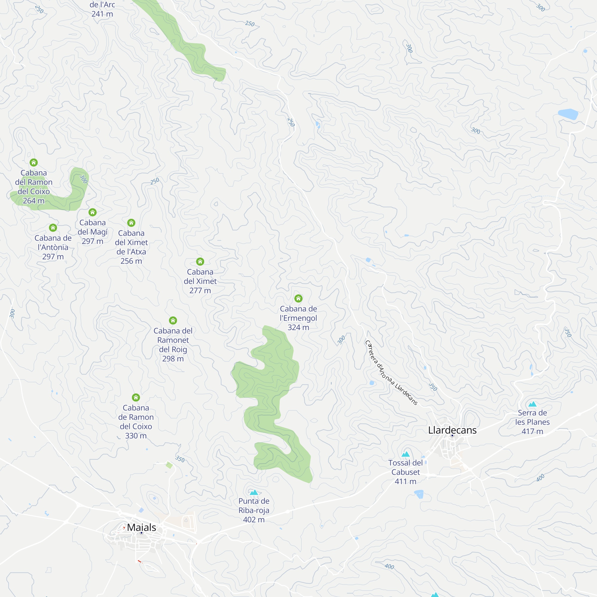 Cabana de l'Ermengol map