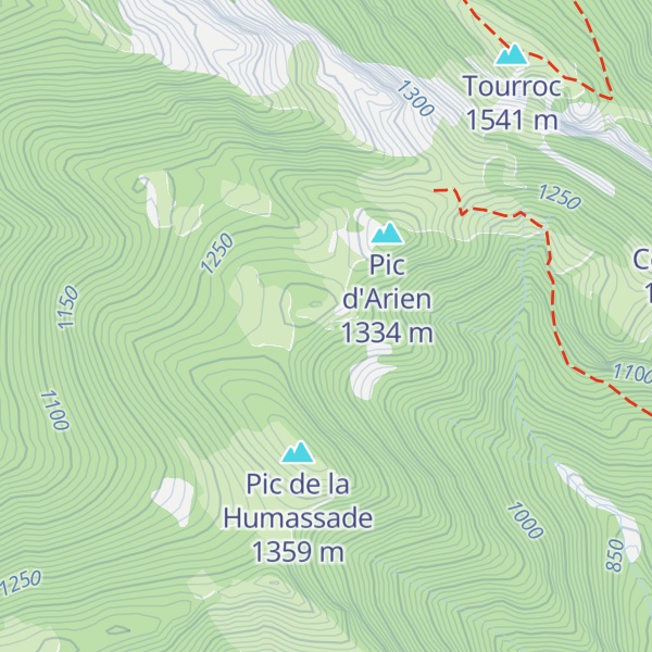 Map of Cabane d'Arien