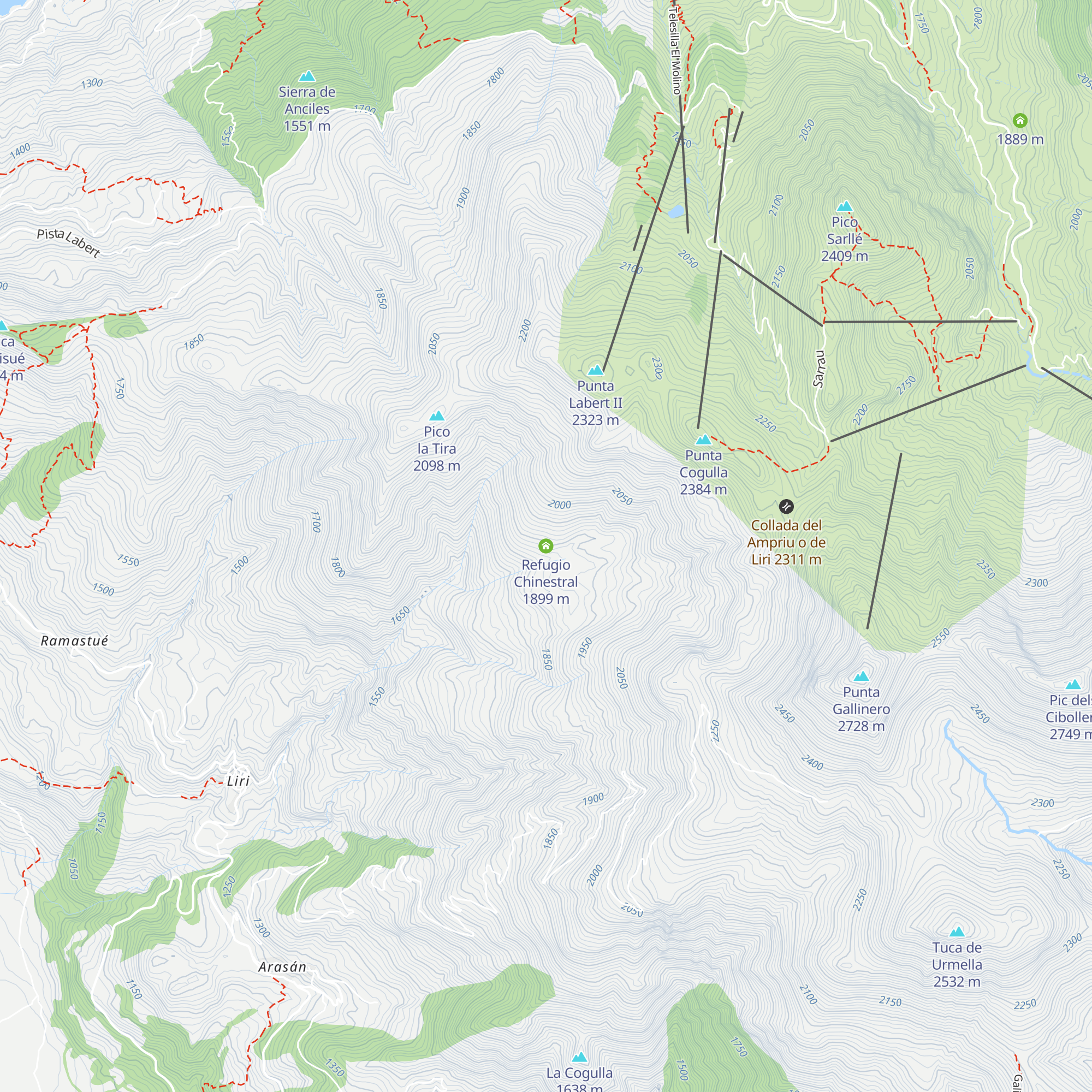 Refugio Chinestral map