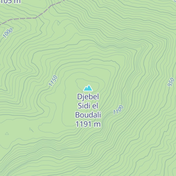 Map of Djebel Sidi el Boudali