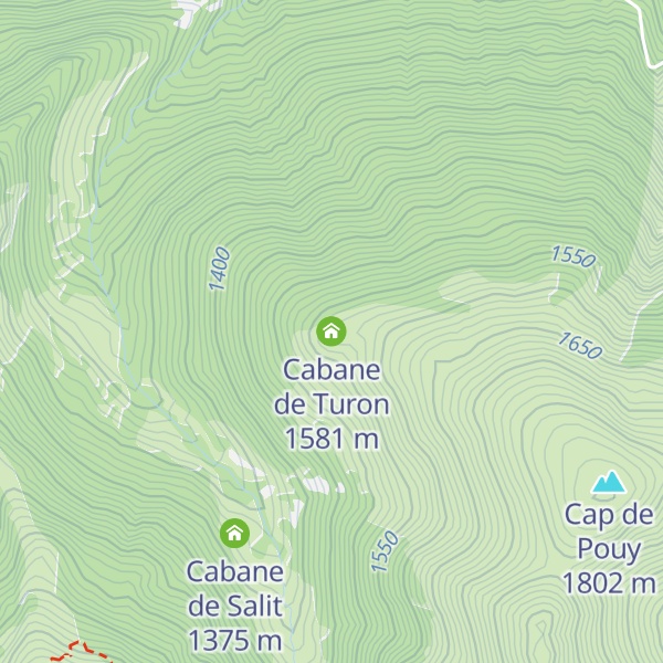 Map of Cabane de Turon