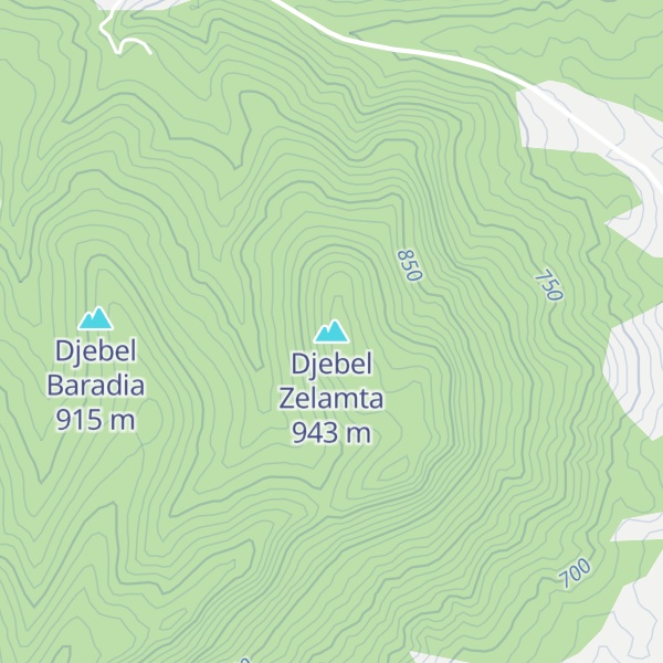 Map of Djebel Zelamta