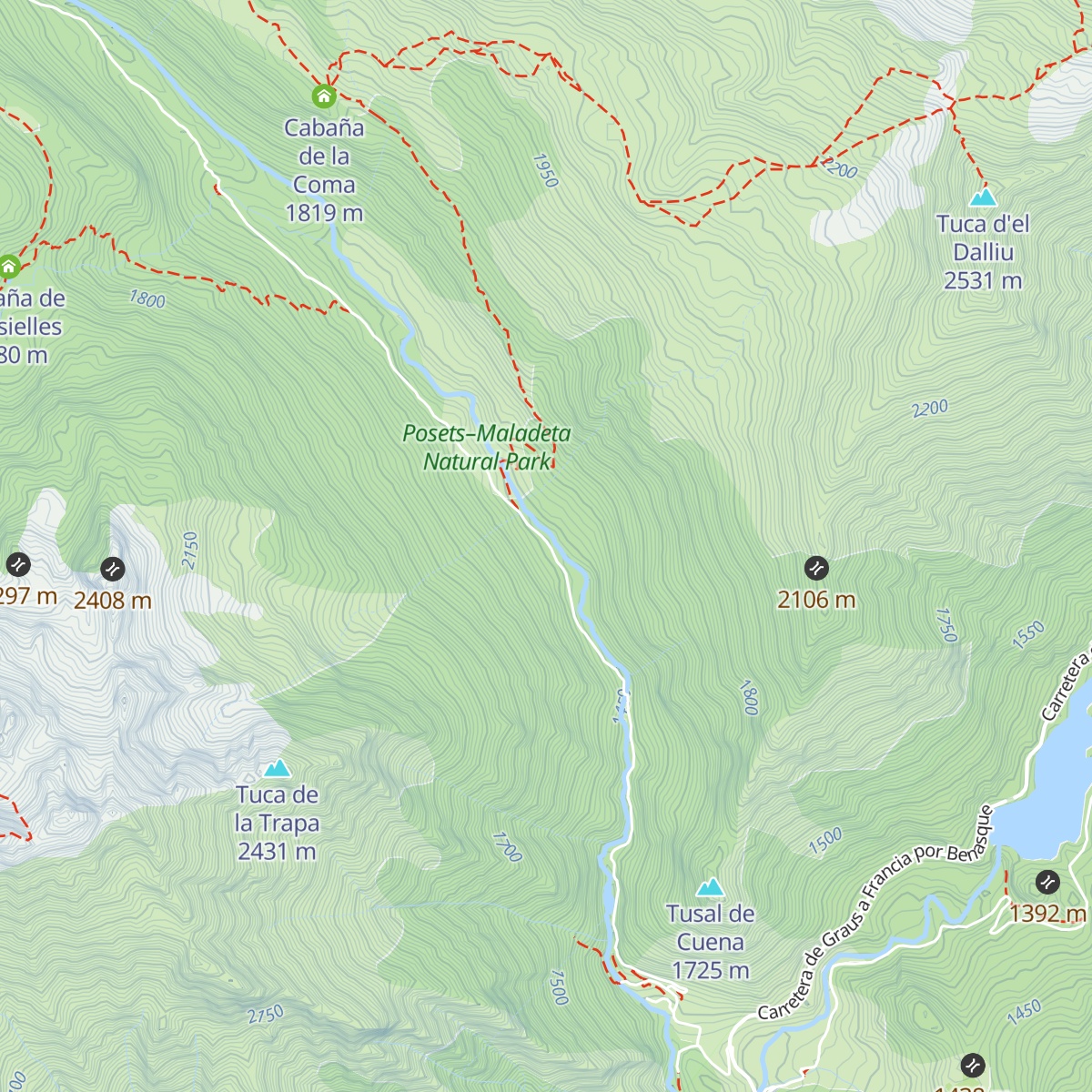 Cabaña de Santa Ana map
