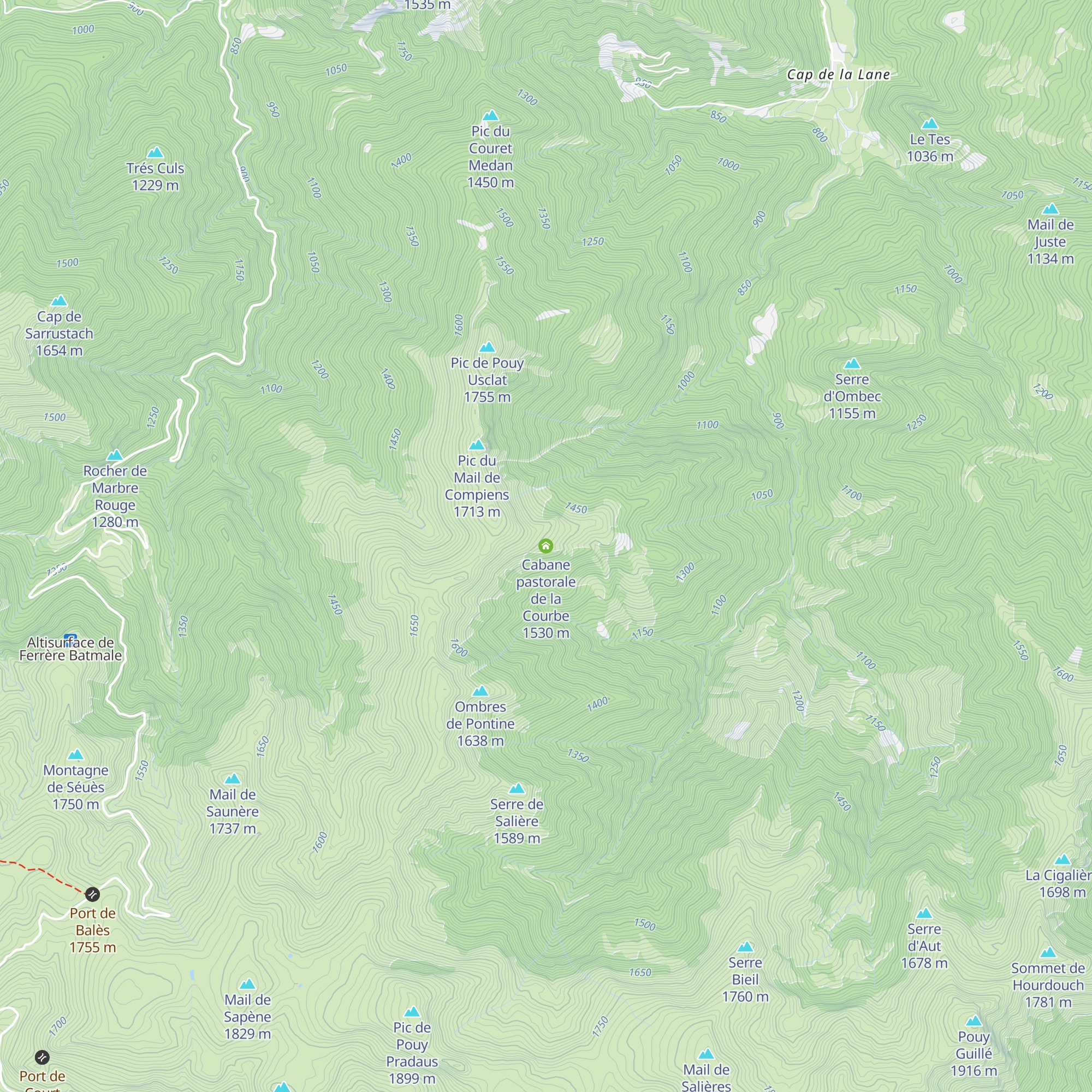 Cabane pastorale de la Courbe map