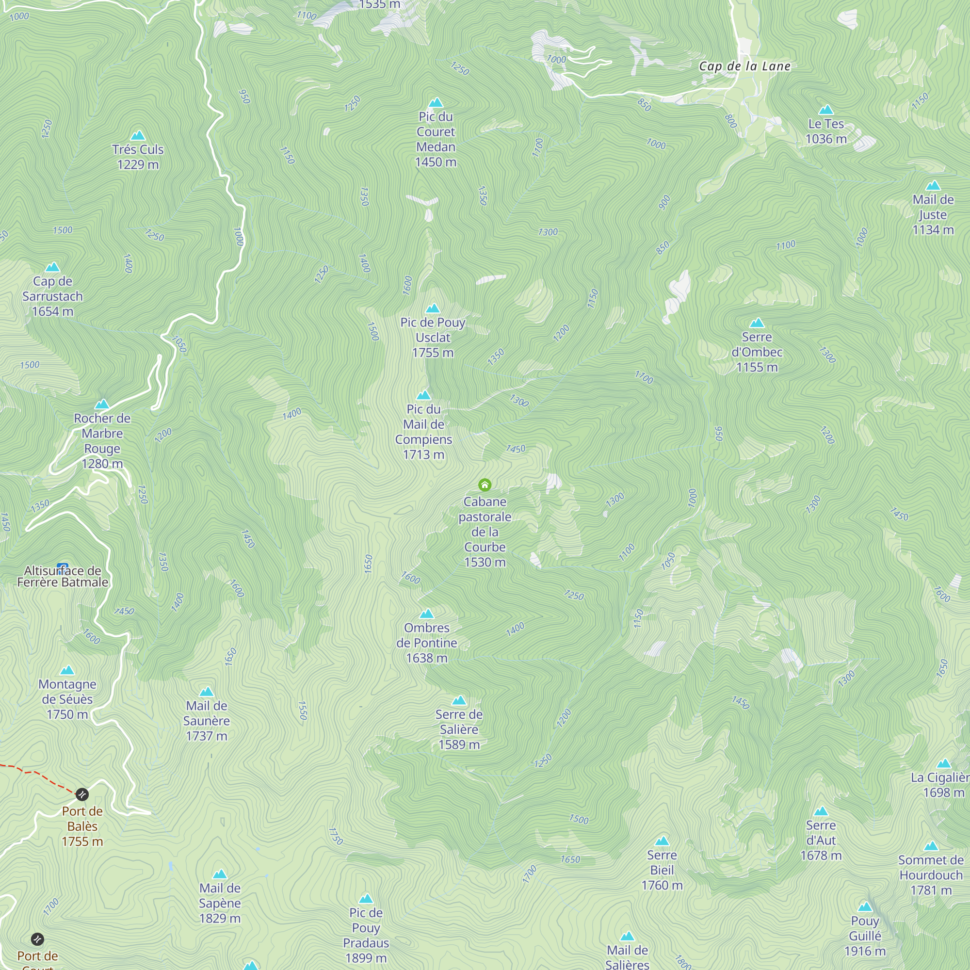 Cabane pastorale de la Courbe map