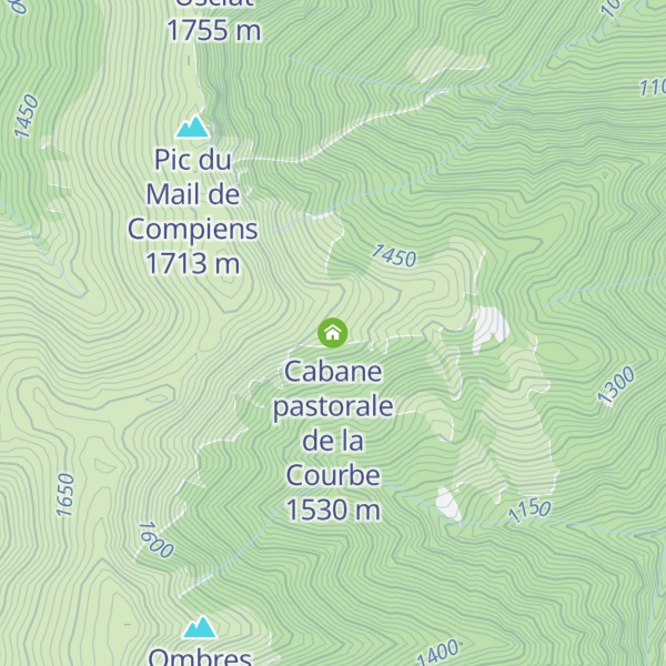Map of Cabane pastorale de la Courbe