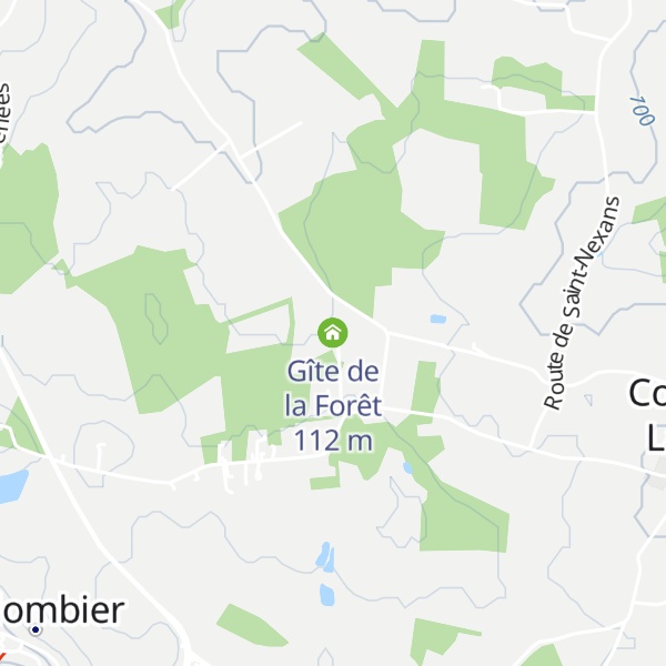 Map of Gîte de la Forêt