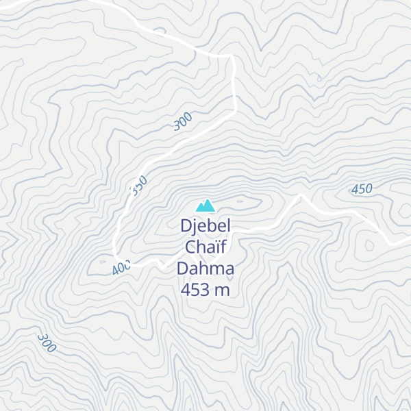 Map of Djebel Chaïf Dahma