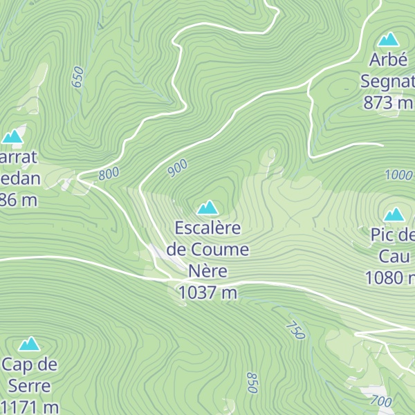 Map of Escalère de Coume Nère