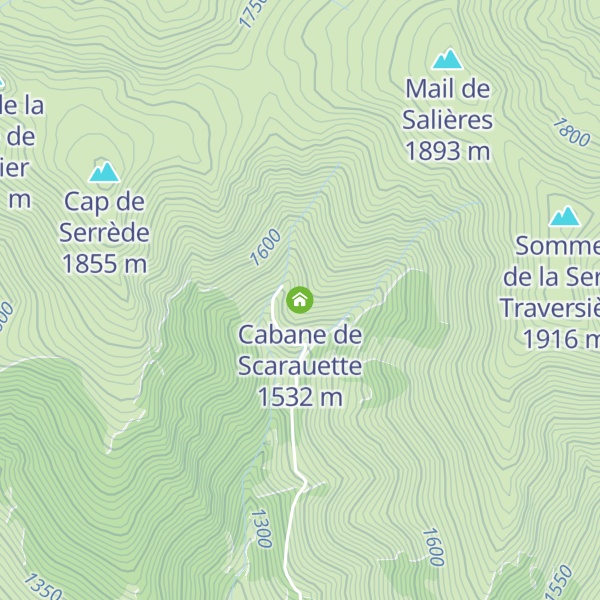 Map of Cabane de Scarauette