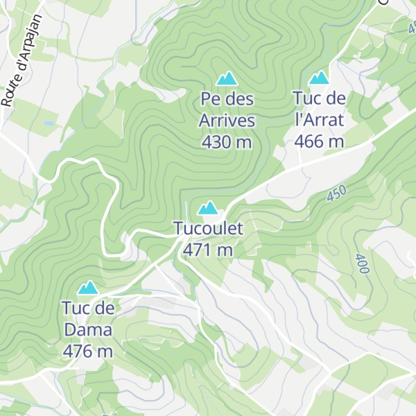 Map of Tucoulet