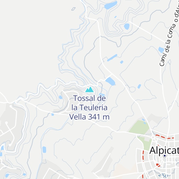 Map of Tossal de la Teuleria Vella