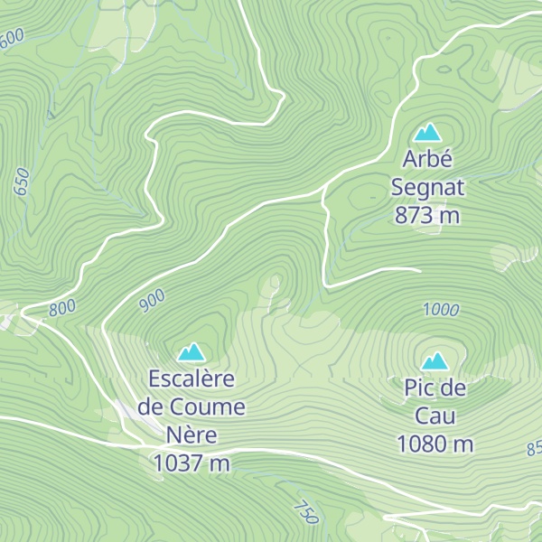 Map of Pic de Pou de Ré