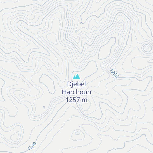 Map of Djebel Harchoun