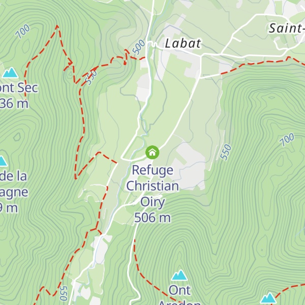 Map of Refuge Christian Oiry
