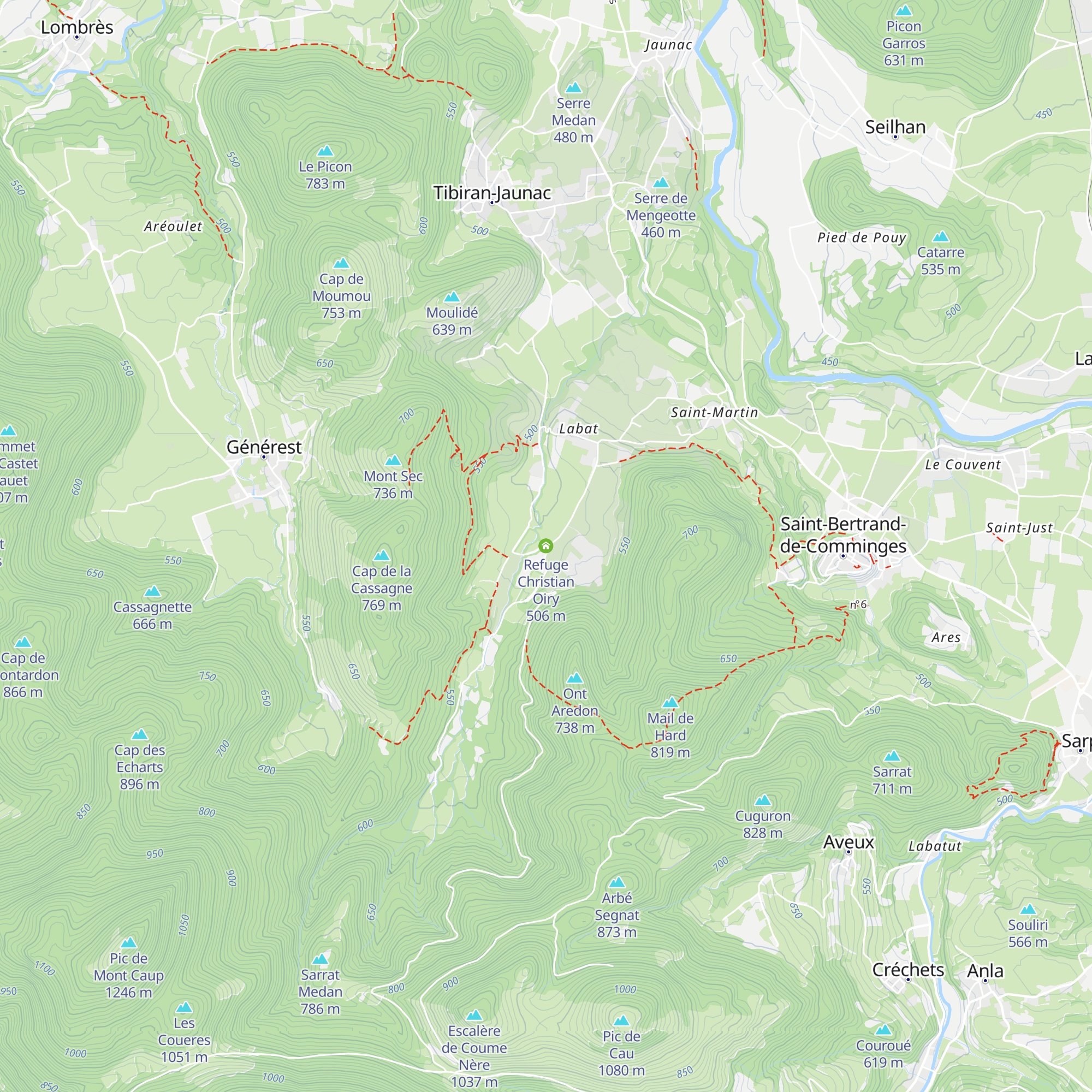 Refuge Christian Oiry map