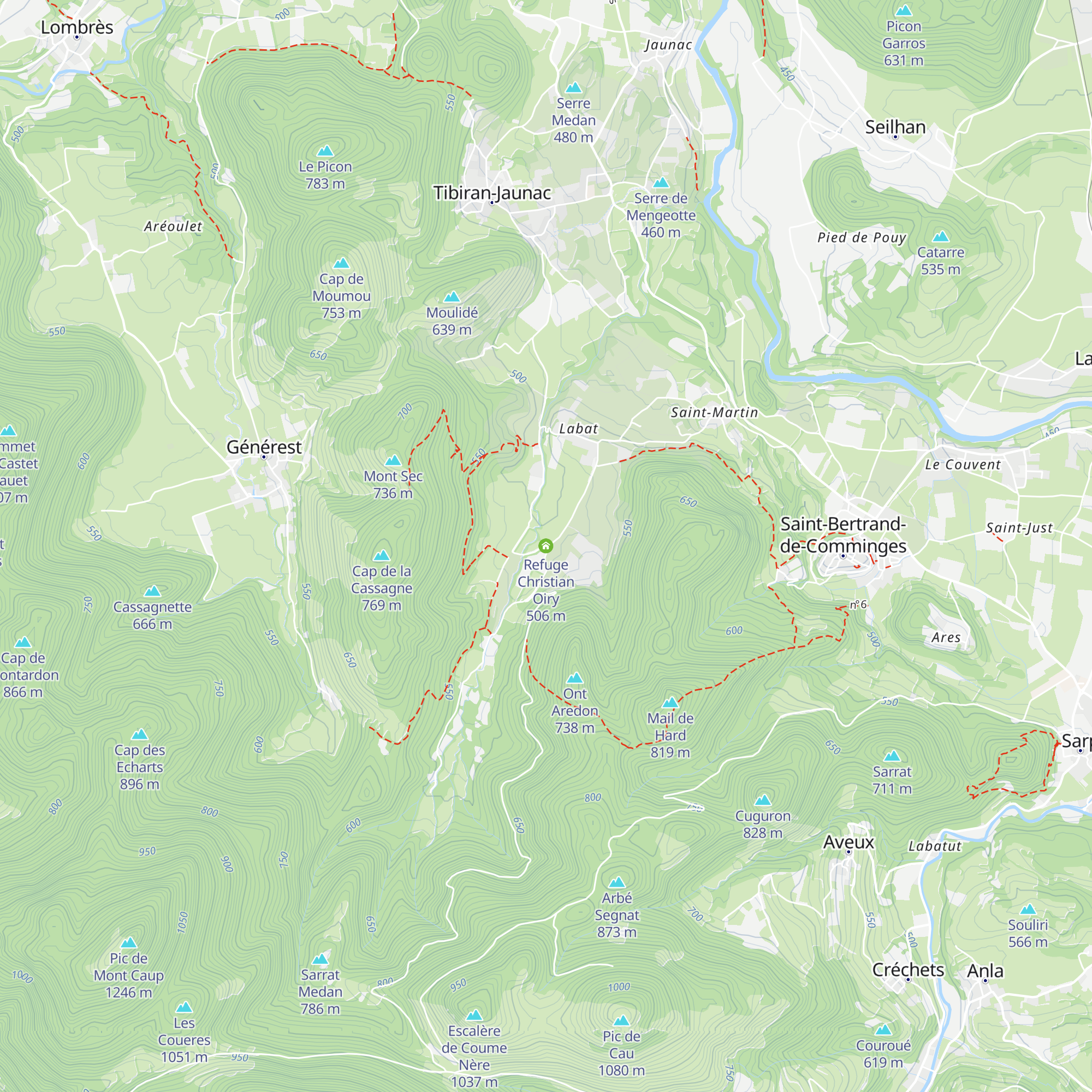 Refuge Christian Oiry map