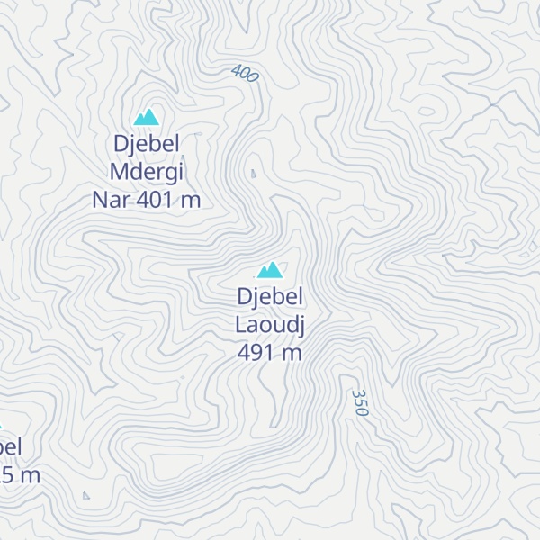 Map of Djebel Laoudj