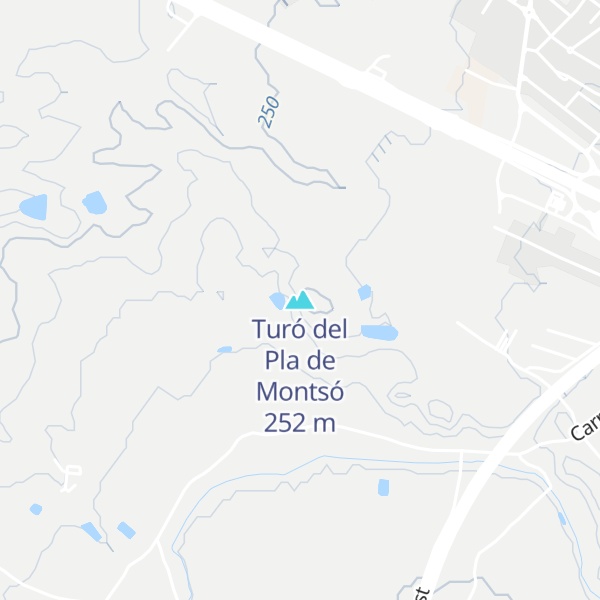 Map of Turó del Pla de Montsó