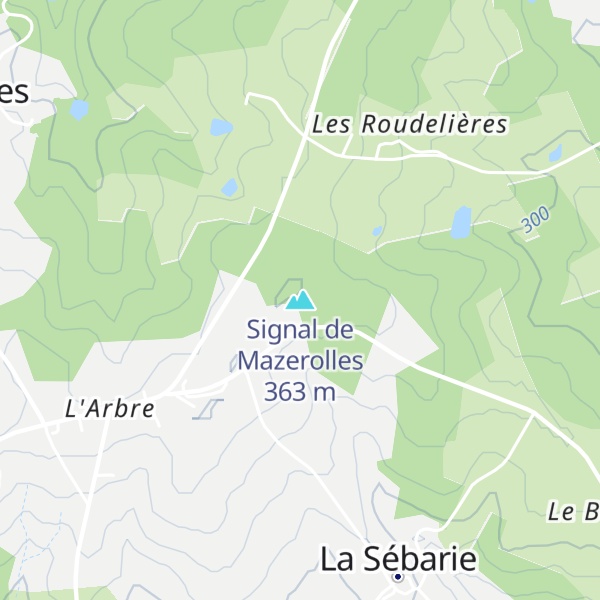 Map of Signal de Mazerolles