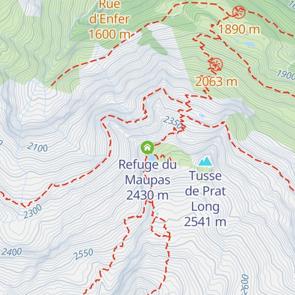 Map of Refuge du Maupas