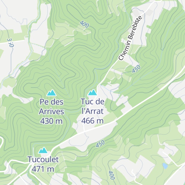 Map of Tuc de l'Arrat