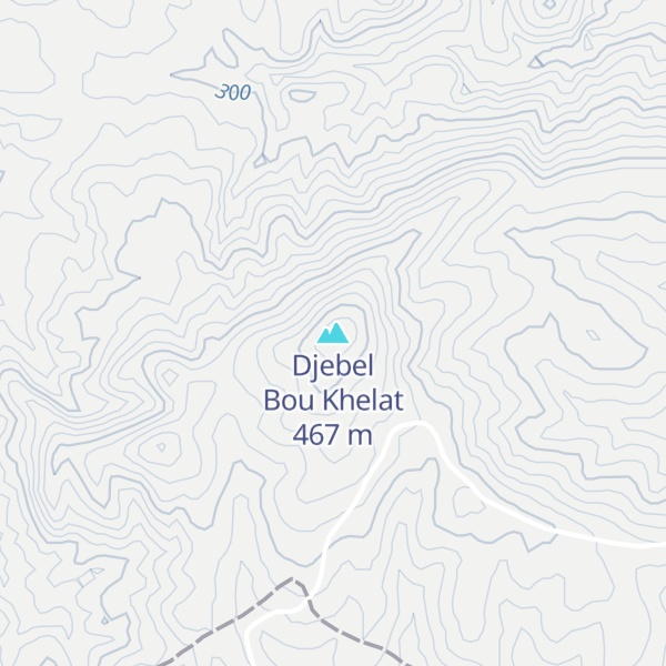 Map of Djebel Bou Khelat