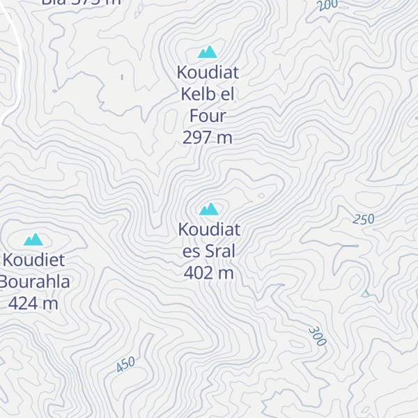 Map of Koudiat es Sral