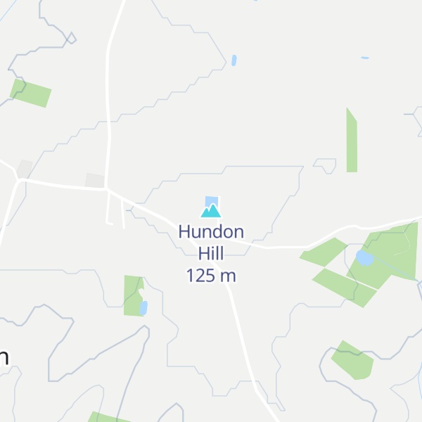 Map of Hundon Hill