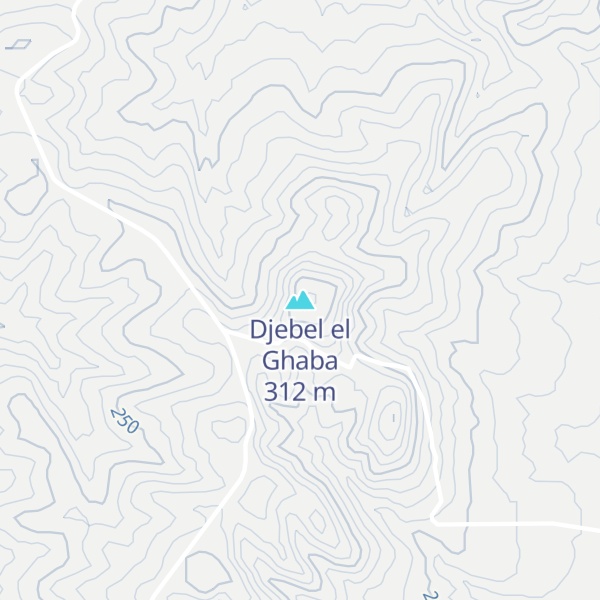 Map of Djebel el Ghaba