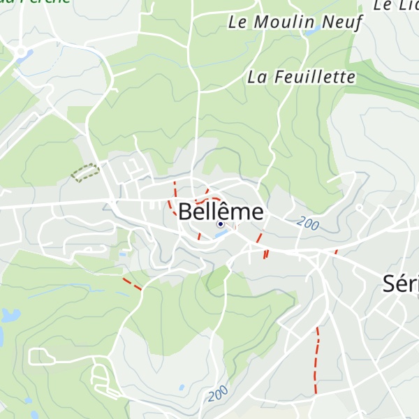 Map of Gîte d'étape communal