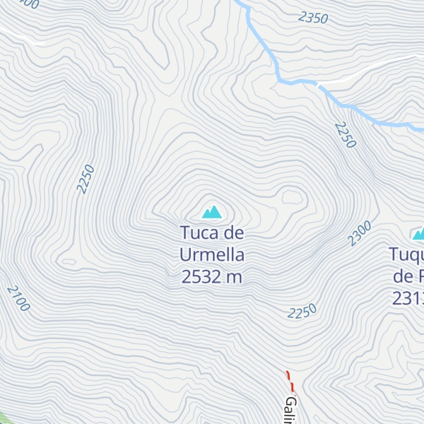 Map of Tuca de Urmella