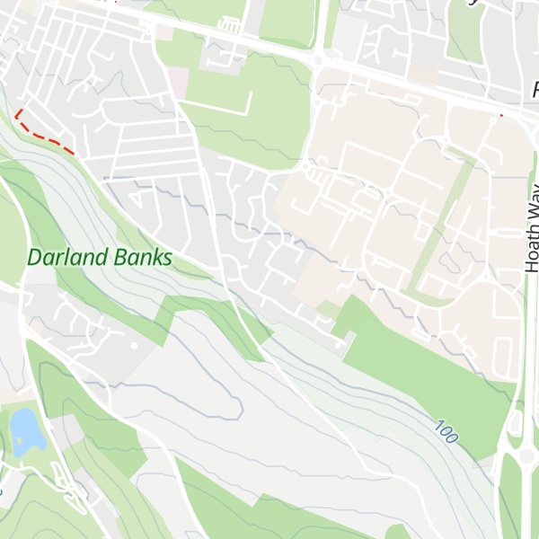 Map of Darland Hill