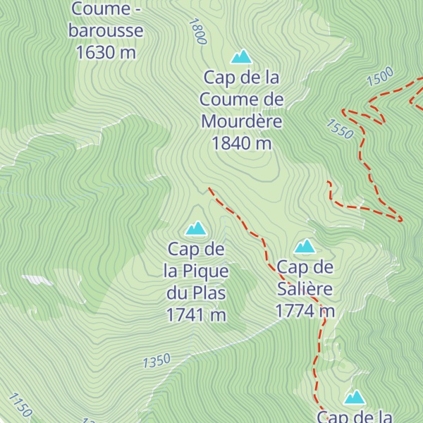 Map of Cabane de Courrau d'Antenac